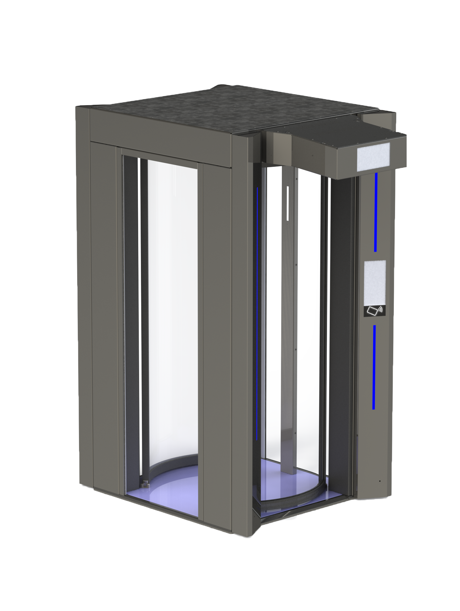 NPP airlock cabin and fare gate
